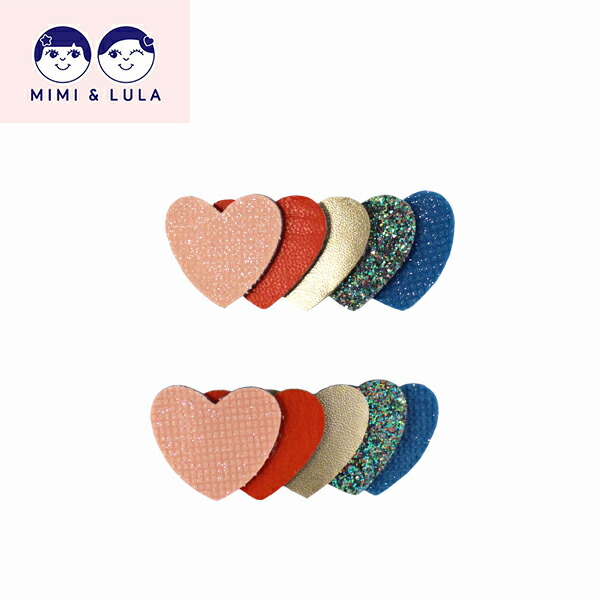 MIMI＆LULA ACCESSORY LAYERED-HEART-CLIPS[メール便]
